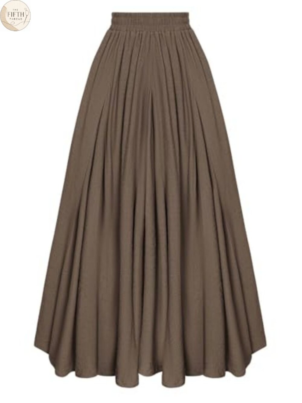 Women's Flowy A-Line Maxi Skirt Rayon Boho Renaissance Elastic Waist